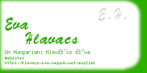 eva hlavacs business card